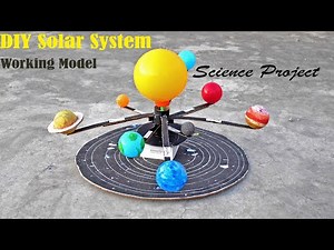 How to make Solar system working model - Science project model for Students
