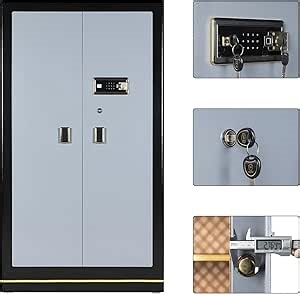 Extra Large Safe - MLJ 38.9 Cu Ft Heavy Duty Safety Box with Fingerprint & Digital Keypad Lock, Heavy Duty Large Home Safe wth 4 Removable Shelves,Perfect for Home, Office, Garage, Business Use