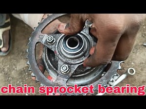 Hero Splendor chain sprocket bearing change change