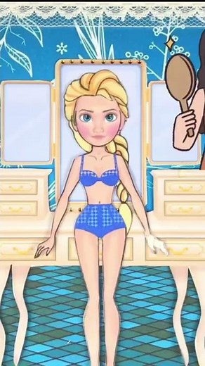Paper Dolls Dress up Frozen Elsa Plastic Surgery Makeup Challenge