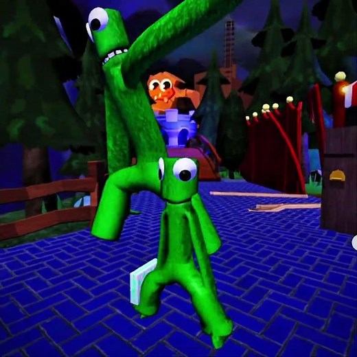 What If I Playing as Green & Green Monster In Rainbow Friends funny moments #rainbowfriends #roblox