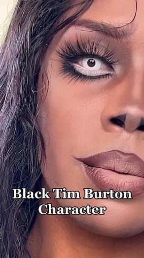 Exploring Black Tim Burton Characters through Makeup