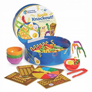 Learning Resources Noodle Knockout! Fine Motor Game Math Busy Board Sensory Bin STEM Toys, Ages 4