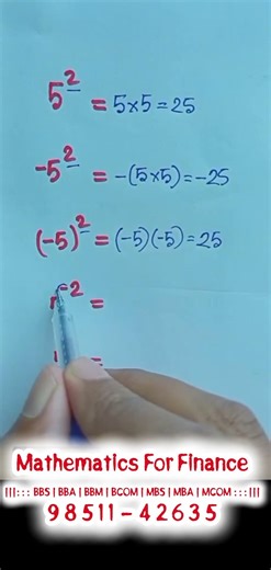 Mathematics For Finance - BBS BBA BBM BCOM MBS MBA MCOM
