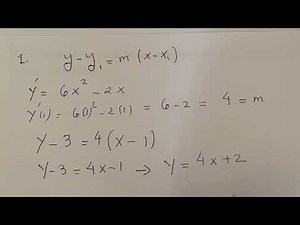 Equations of tangent and normal lines.