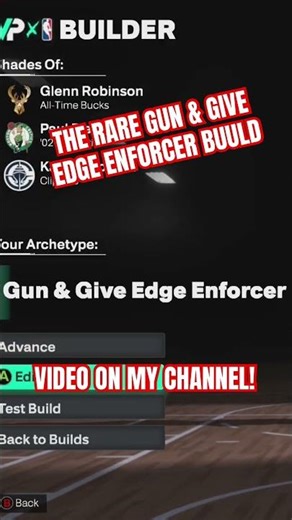 HOW TO CREATE THE RARE GUN & GIVE EDGE ENFORCER BUILD ON NBA 2k26 #nba2k26 #2kcommunity #jumpshots