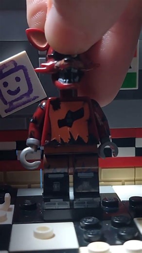 Morfan Verse Foxy minifigure #fnaf #freddyfazbearspizza #lego #fivenightsatfreddys