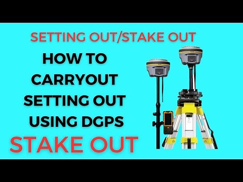Setting out, stake out || how to set out point using DGPS