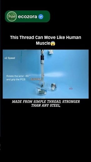 Meet The Thread That Becomes A Real-Life Artificial Muscle 💪 #robotics #innovation #science #future