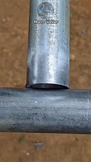 Reveal the secret of round pipe connections with only threads #MetalWork #welding #usa #welder #fblifestyle | Macro Welder
