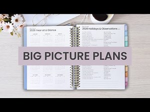 Setting up your 2026 planner | Step 2 (Big Picture)