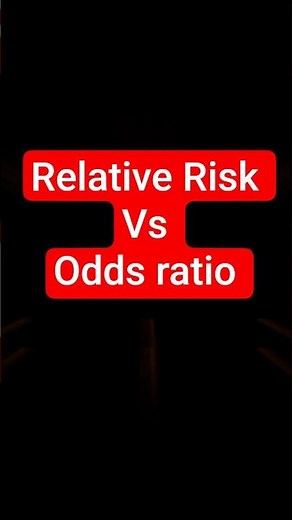 Relative Risk vs Odds Ratio #statistics #biostatistics #epidemeology