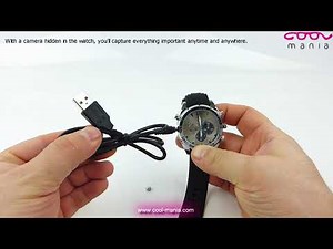 Spy watch camera with FULL HD + IR LED + 32GB memory (www.cool-mania.com)