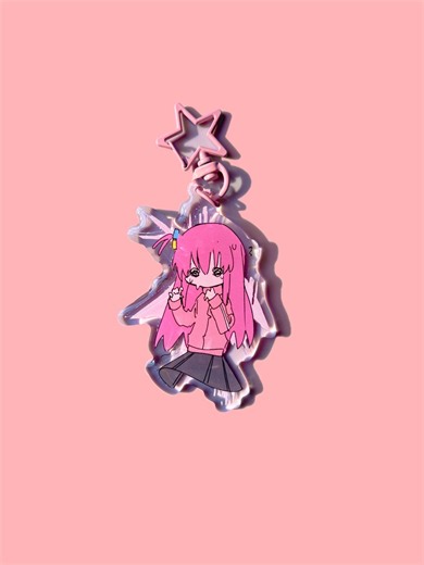 Pink Rocker Girl Double Sided Epoxy Charms - Etsy