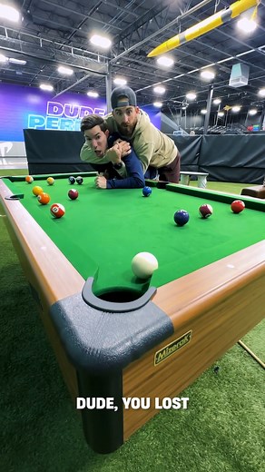 1.5M views · 26K reactions | Pool Fight  #dudeperfect #pool #battle | Dude Perfect | Facebook