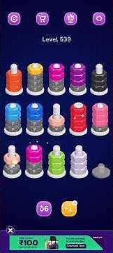 Nut Sort Level 539 Walkthrough | Nuts — Color Sort 539 solution