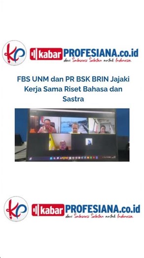 FBS UNM dan PR BSK BRIN Jajaki Kerja Sama Riset Bahasa dan Sastra