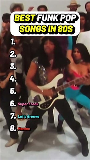 Ranking the Funkiest 80s Pop Anthems Ever Made #funk #80s #iconic