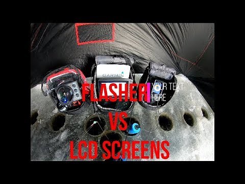 Vexilar FLX28 Flasher vs. Garmin LCD Screen Comparison