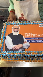 2.5M views · 10K reactions | Happy Birthday Narendra Modi Ji Live Cake Follow : https://instagram.com/sidshahofficial | The Indian Food Videos | Facebook