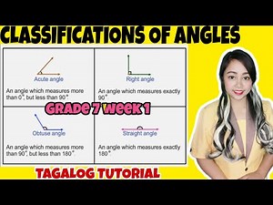 CLASSIFICATIONS OF ANGLES | Grade 7 Week 1 | Tagalog Tutorial |MathTV PH