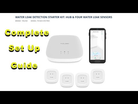 Set Up instructions for the YoLink Water Leak Detection kit. Avoid catastrophic water damage