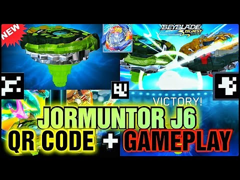 JORMUNTOR J6 QR CODE | JORMUNTOR J6 GAMEPLAY | BEYBLADE BURST APP | BEYBLADE BURST SURGE APP