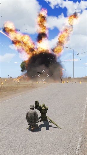 T-72 Blown Apart by Precision TOW Missile – ARMA 3 Epic Scene