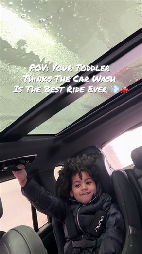 Parents… do your toddlers love the car wash or get scared? #toddler #funkids #silly #parentingmoments #boymom