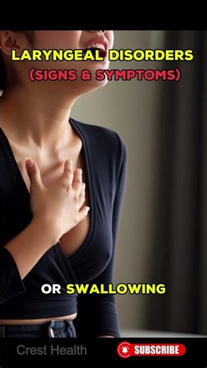 Signs & Symptoms of Laryngeal Disorders #health #shorts #larynx