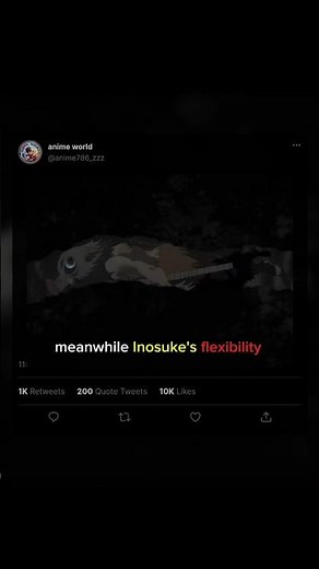 Inosuke's flexibility level ♾️. #demonslayer #phonk #anime #fyp #edit #viral #explore