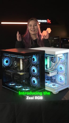 The Zeal RGB is built to impress — combining clean lines, dual glass panels, and fully customisable RGB lighting. With seamless airflow and bold underglow illumination, this chassis transforms any desk into a showcase of performance and style. Comes in black or white colour! Zeal RGB delivers top-tier performance for 4K gaming, demanding creative workloads, and heavy multitasking, with flagship RTX 5090 graphics performance. It’s the perfect blend of artistry and engineering, built for gamers wh