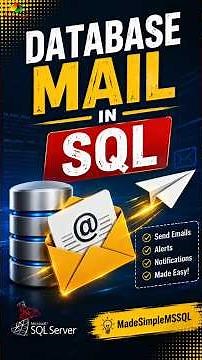 Database Mail In SQL | #sql #coding #learnsql | Made Simple MSSQL