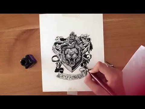 Drawing Gryffindor's Logo From Harry Potter