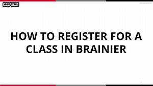 How to Register for a Class