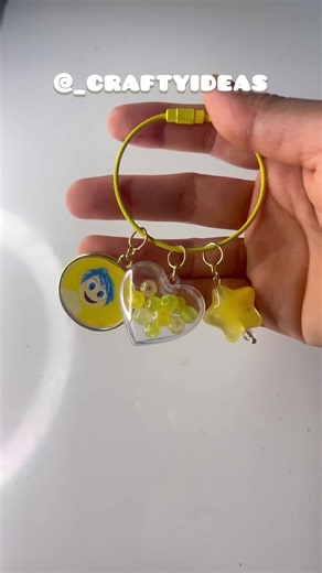 DIY Joy Keychain | Inside Out 💝💖✨🌟#fyp