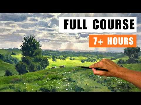 Complete Landscape Painting Course For Beginners (7+ Hours)