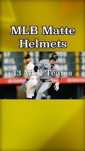Almost half the league wears a matte batting helmet