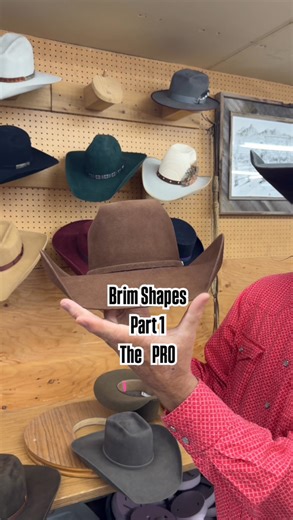 Brim Shapes, Pro vs Rodeo vs Buckaroo Part 1 in this video we look at the pro shape and what makes it IN MY OPINION. Every hatmaker can be different so this is how we describe each style here. #chazhatz #hatninja #customhatter | CHAZ Mitchell Custom HATZ