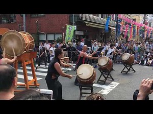 Japanese Taiko Performance at the Shitamachi Tanabata Matsuri in Tokyo