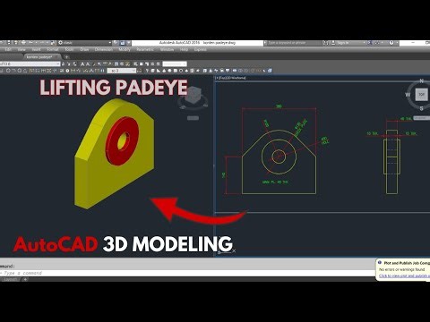 Tutorial Autocad: Cara Membuat 3D Model Lifting Padeye