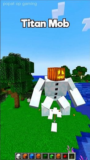 Minecraft TITAN Mob Spawn Tutorial 😱 | How To Spawn Titan Mobs #minecraft #shorts