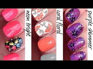 Easy Flower Nails! Nail Art for Beginners | ArcadiaNailArt
