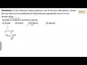 Examples: One Word Substitutions- 2 Video Lecture | English Language and Comprehension for SSC CGL