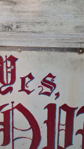 Vintage Hand Painted Metal "yes We're Open" Sign - Etsy