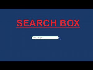 How To Create Search Box using Only HTML & CSS | Awesome CSS Search Box Using Only HTML & CSS