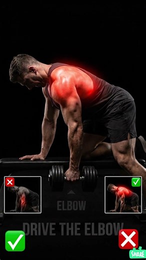 Drive Your Elbow Not Your Hand —The Row Cue That Builds Your Back Instantly #elbowdrive