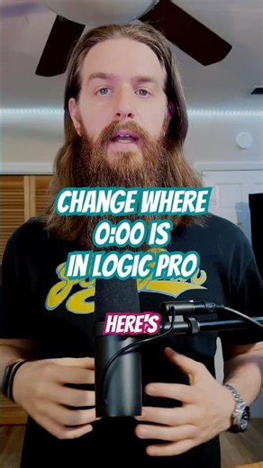 How to change where the minutes and seconds start in a Logic Pro project #musicproducer #logicprox
