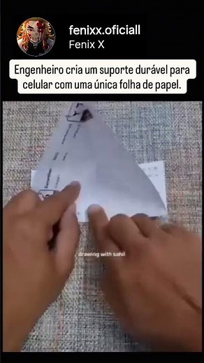 How to make a phone stand with JUST 1 sheet of paper! 📄💡