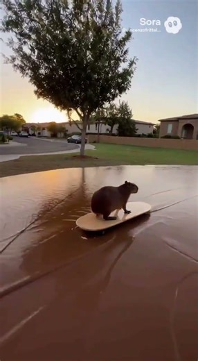 Capybara is a menace #capybara #jakepaul #funny #poop